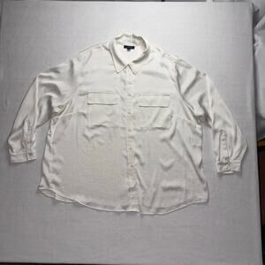 Pearl White Alfani 3X Blouse